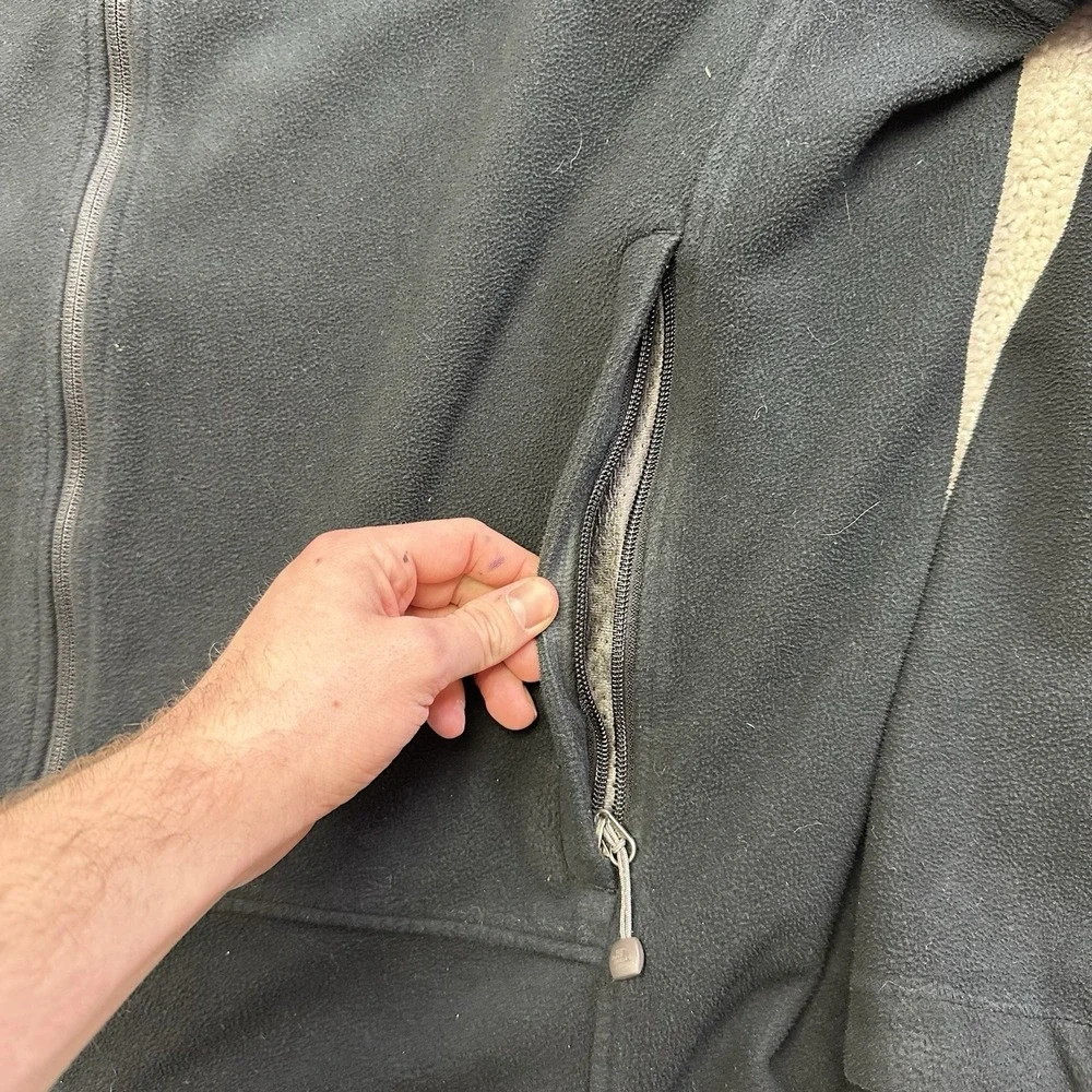 The North Face Windwall Mens XXL Black Full Zip Fleece Jacket